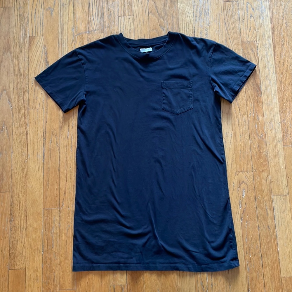Madewell, Pocket Tee Dress, Women’s, Black, Large